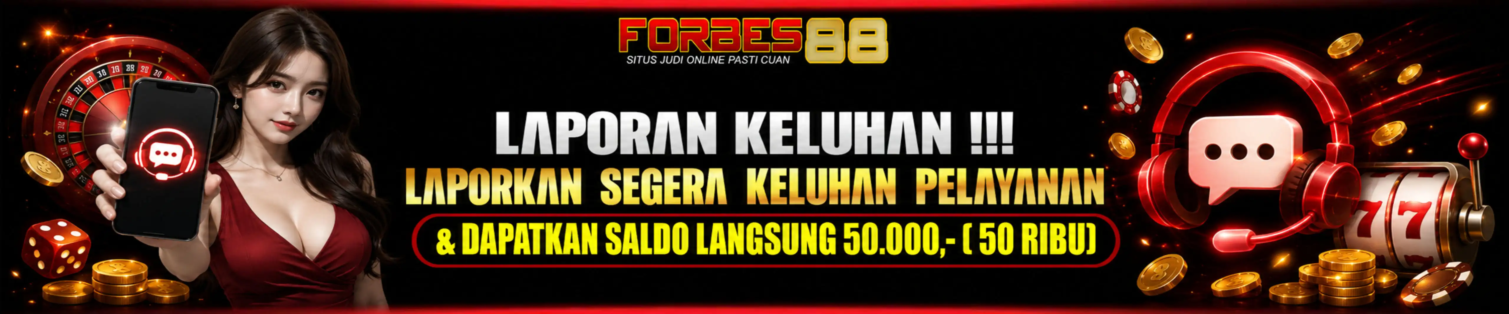LAPORKAN PELAYANAN DAN DAPATKAN LANGSUNG RP 50.000